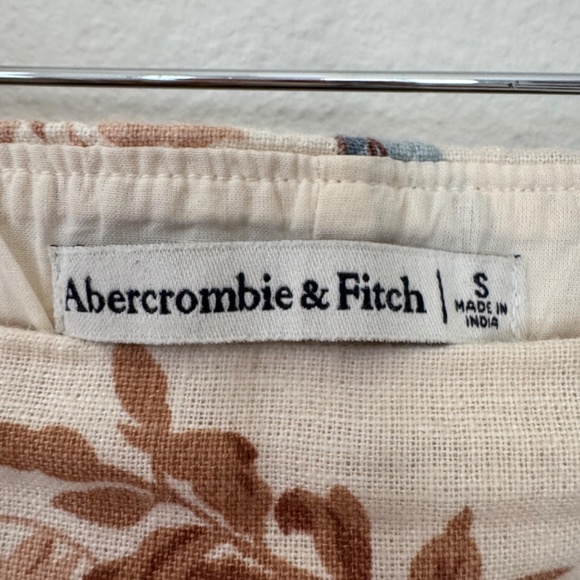 Abercrombie & Fitch Floral Printed Linen Blend Midi Skirt (Read Description) - Picture 6 of 8